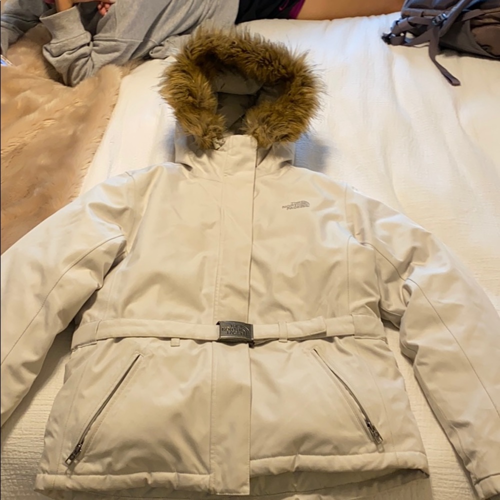 The North Face White/Grey 550 Down Jacket